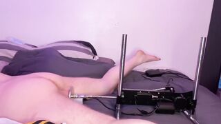 FTM FUCKED BY 8 INCH MARITAL-DEVICE MACHINE