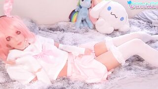 Preview:keeps at Chinese Sissy Cosplayer:keeps on Pink School Uniform