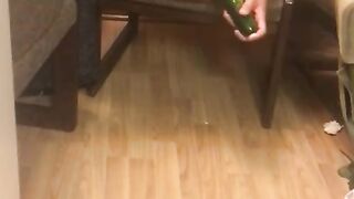 Deep Banging Gazoo with Huge Cucumber