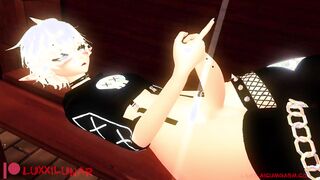 Femboy jacks off on bench in the rain to make himself wetter than he already is