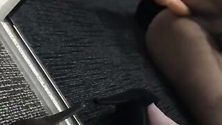 Japanese sissy using toy-joystick in chastity