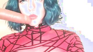 Waifu Hearing *Sloppy Ahegao Deepthroat*