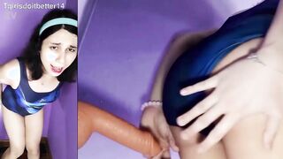 slutty Dani gets creampied before washing herself like a prostitute