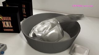 Long Day Ends in Hard Sex on Her Favorite Couch ◈ 3D Shemale Sex