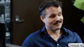 Fucking my horny TS boss in her office