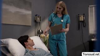 Giving my patient a blowjob medicine to feel better