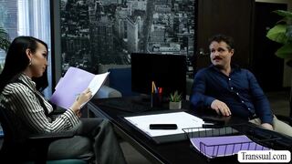 My horny boss wants me to fuck her wet asshole