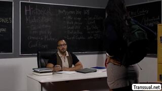 Sucking my teachers BBC to pass my college