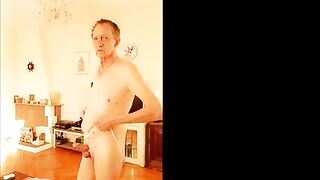 oiling my dick and masturbating