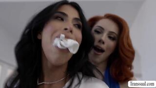 TS bride and her friend caught by photographer fucking