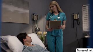 Giving my sick patient a passionate blowjob