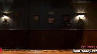 Derrick P Gets Fucked by Honey FoXXX in Deserted Club Private Room