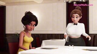 Will you enjoy extra attention from a busty waitress & end up cumming at dinner table