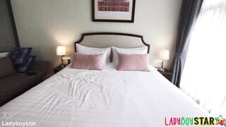 Ladyboystar - Memie - 23yo Stunning Skinny Ladyboy In Hot Pink Fucks Me In Hotel