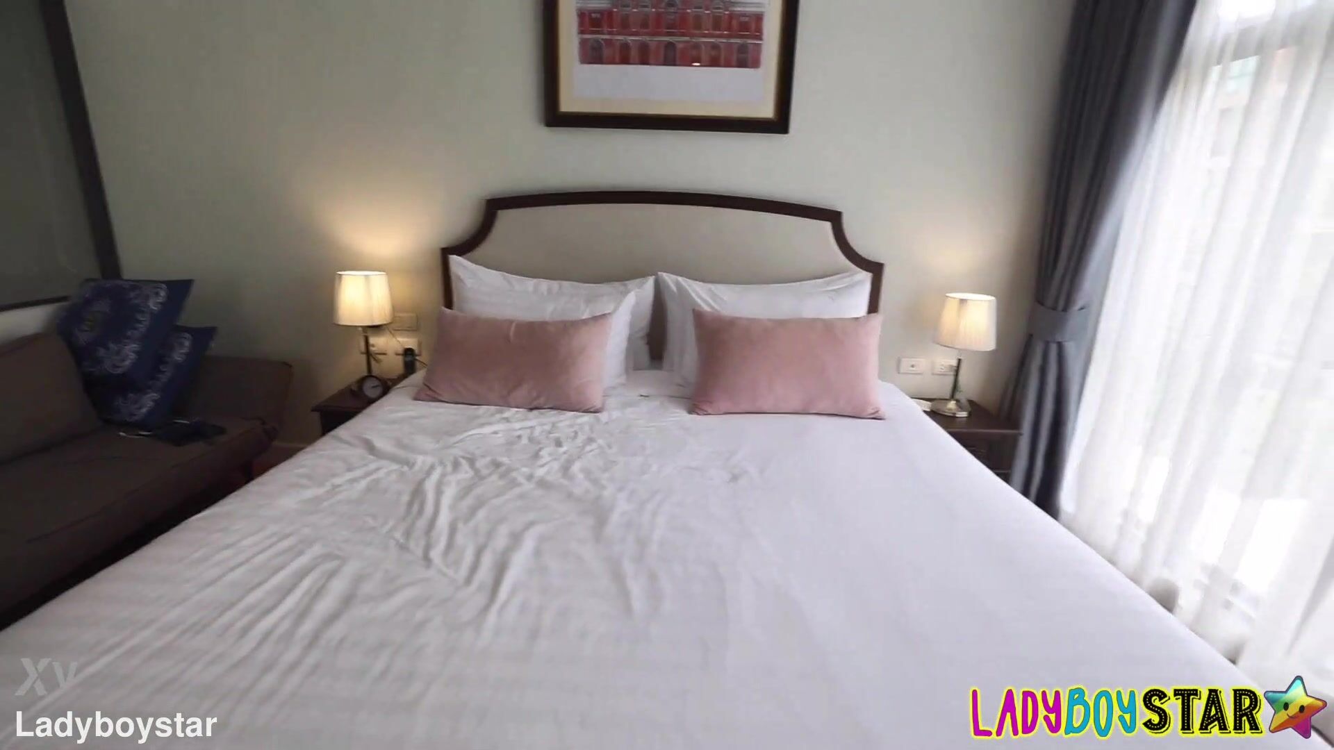 Ladyboystar - Memie - 23yo Stunning Skinny Ladyboy In Hot Pink Fucks Me In Hotel