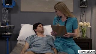 Giving my weak patient a blowjob to be strong